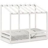  The Living Store Otroška postelja s streho bela 70x140 cm borovina - Otroška Postelja, (21496238) | Shoptok.si