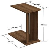 Hanah home Pomoćni stočić Lun Walnut | ePonuda.com