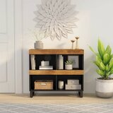The Living Store Stranska omarica 85x33x75 cm trden mangov les - Stranska Omarica, (21433738) | Shoptok.si