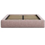 Micadoni Svijetlo ružičasti tapecirani bračni krevet s prostorom za odlaganje s podnicom 200x200 cm Simon Olivia – | shoptok.hr