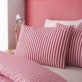 Catherine Lansfield Bordo rdeča enojna posteljnina 135x200 cm Epping Textured Stripe &amp;ndash; Slike