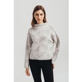 Legendww sivi zenski dzemper sa karo dezenom | ePonuda.com