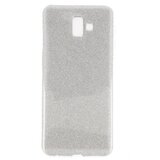  Silikonski ovitek z bleščicami Bling za Samsung Galaxy J4 Plus 2018 J415 s srebrnimi bleščicami Cene