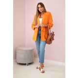 Kesi Włoski Elegant jacket with lapels dark orange | shoptok.hr