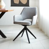 MID.YOU Naslanjač Asher, Siva, Vrtljiv | Shoptok.si