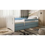 Classic Drveni dječji krevet 2 s ladicom - plavi - 160*80cm | shoptok.hr
