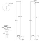  Zemaljska sidra 6 pcs Srebrna Ø10 x 60 cm Galvanizirani metal - 6 | shoptok.hr