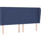  Uzglavlje s ušima plavo 203x23x118/128 cm od tkanine | shoptok.hr