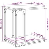  Bocni stol hrast artisan 50 x 35 x 52 cm Konstruirano drvo | shoptok.hr
