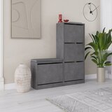 Hanah home Stalak za cipele 105x118,5x26cm Siva | Eponuda.ba