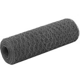 vidaXL Žična mreža za ograjo jeklo s PVC oblogo 25x0,5 m siva | Shoptok.si