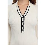 Trendyol Stone Color Block Midi Knit Dress | shoptok.hr