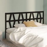  Uzglavlje za krevet crno 206 x 4 x 100 cm od masivne borovine | Eponuda.com