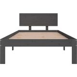  Za krevet od masivne borovine sivi 90 x 200 cm | shoptok.hr