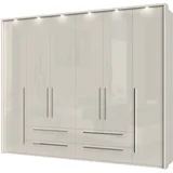 plakar P64B/PN - kolekcija piano - bež lak/bež lak - 277x226x60 cm