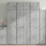 vidaXL Ormarić za pohranu boja betona 70x42,5x225 cm konstruirano drvo Cijene