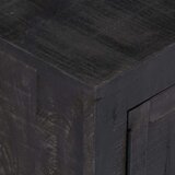  omarica iz trdnega mangovega lesa 118x30x40 cm črna | Shoptok.si