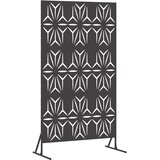  Zaslon za privatnost 100 x 50 x 180 cm Čelik Crna | shoptok.hr