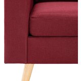  2-dijelni set sofa od tkanine crvena boja vina | shoptok.hr