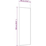  Ogledalo za vrata zlatno 40 x 100 cm od stakla i aluminija | shoptok.hr
