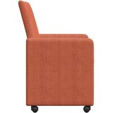  Blagovačke stolice s kotačima 2 pcs Crvena narančasta | Eponuda.ba