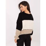 RUE PARIS Sweater-MI-SW-0903.87-black-beige Cene
