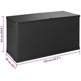 VidaXL vrtna &amp;scaron;katla za shranjevanje 120x56x63 cm antracitna Slike