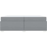  Okvir za krevet Svjetlosiva 200 x 200 cm tkanina | shoptok.hr