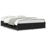 vidaXL Okvir za krevet crni 135x190 cm konstruirano drvo i metal Cijene