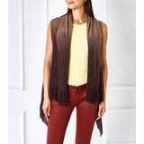 Gemre Brown fringed wrap Lankinaka | Eponuda.ba