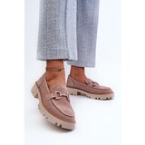 S. BARSKI Women's Beige Suede Moccasins with Ornament D&A | Shoptok.si