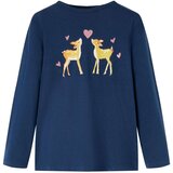  Dječja majica dugih rukava modra 140 | shoptok.hr