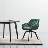 Livetastic NASLANJAČ, les, kovina, tekstil črna, temno zelena | Shoptok.si