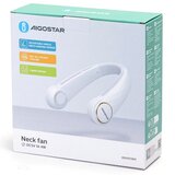 Aigostar Punjivi ventilator za vrat 4W/5V 2000mAh, bela | Eponuda.com