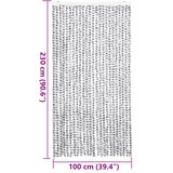  Zastor protiv muha svjetlosivi i tamnosivi 100x230 cm od šenila | shoptok.hr