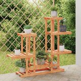 vidaXL Stojalo za rastline 95x25x96 cm trden les jelke | Shoptok.si
