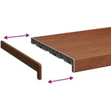  Prozorska klupčica Smeđe drvo 140 x 35 x 4,5 cm PVC | shoptok.hr