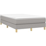  Box spring postelja z vzmetnico svetlo siva 120x200 cm blago, (20726580) | Shoptok.si