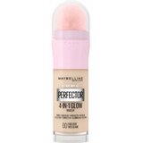 Maybelline Instant Age Rewind Perfector 4-In-1 Glow posvetlitveni tekoči puder z gobico 20 ml odtenek 00 Fair Cene