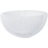 Eva Skleda za sadje iz dvojne žice 24,5xh12,5cm / bela / kovina, (20454171) | Shoptok.si