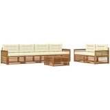  Set vanjskih sofa 7 kom. Prirodna i krem | shoptok.hr