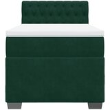 Box spring krevet s madracem tamnozeleni 80 x 200 cm baršunasti | shoptok.hr