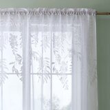 Catherine Lansfield Bela prosojna zavesa 140x137 cm Wisteria – Cene
