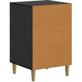 vidaXL Noćni ormar s ladicama Crna 43 x 41 x 66 5 cm Konstruirano drvo - Crna | shoptok.hr