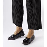 Gemre Black patent ballerinas with Mellori embellishment | Shoptok.si