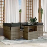  7-dijelni set vrtnih sofa sivi od poliratana | shoptok.hr
