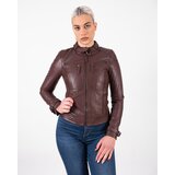 La Force Fashion Maze kožna jakna Ryana - Tamno braon | Eponuda.com