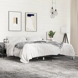 Maison Chic Posteljni okvir - Dvoposteljna postelja - Zakonska postelja črn 180x200 cm inženirski les in kovina-J4812, (21762860) | Shoptok.si