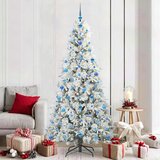 vidaXL Umjetno božićno drvce s nogom s stalakom Zelena 210 cm PE i PVC | shoptok.hr