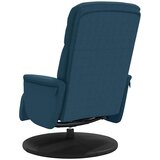  Naslonjač s osloncem za noge plavi baršunasti | shoptok.hr
